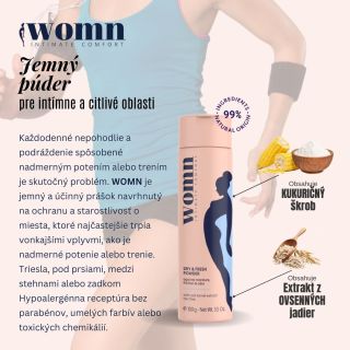 🌸 Nie je to len o krémoch a sérach… Aj púder môže byť vaša tajná zbraň. WOMN Intimate Dry & Fresh vám dodá istotu,...